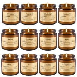 12 Sachet Scented Candles with 12 Different Fragrances, Suitable for family Gatherings, Holiday Celebrations, Parties, and Gift