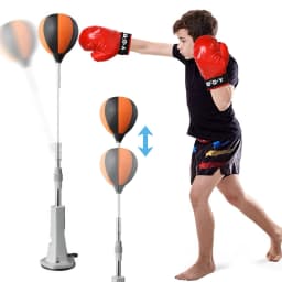 Boxing Bag with Stand Punching Reflex Ball Set Height Adjustable Boxing Equipment for Training Boxing & Fitness