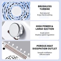 LIMEGIRL Powerful Nail Dust Collector Professional Manicure Pedicure Vacuum for Acrylic Gel Nail Polishing with Reusable Filter for Salon