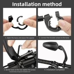 ROCKBROS Bike Mirror Handlebar Rear View Mirror Adjustable Wide Range Back Sight Reflector Cycling Mirrors Bicycle Accessories