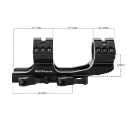 WestHunter Cantilever Picatinny Scope Mount 1"/30mm Tube Quick Release Sights Rings QD 20mm Rail Hunting Scope Accessories
