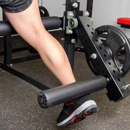 Power Rack Mounted Leg Extension & Curl Machine for Home Gym Equipment, Adjustable Leg Press Attachment for Lower Body