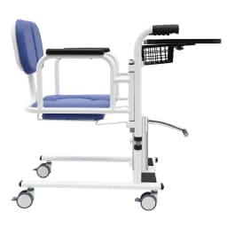 Hydraulic Transfer Chair for Patients 330lbs Load Capacity 180° Backrest Safe Mobility Aid for Home and Care Facilities
