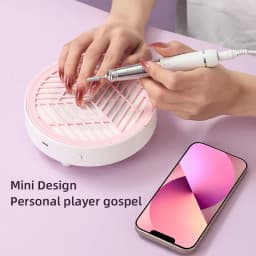 New Mini Nail Dust Collector Extractor Fan Professional USB Powerful Nail Vacuum Cleaner With Remove Paper Filter Nail Equipment