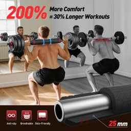 FITPLAM Adjustable 5 in 1 Free Weights Set, 20/35/45/70/90LB Dumbbell Set, Convertible to Barbell Kettlebell Push Up Stand