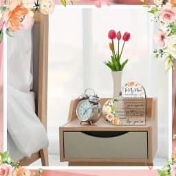 Heart Acrylic Plaque for Mom – Thoughtful Birthday, Mother’s Day & Christmas Gift from Daughter & Son