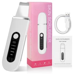 Lady Care Ultrasonic Skin Scrubber 4 in 1 Ion Import Export Facial Cleansing Spatula Blackhead Remover for Pore Purifying