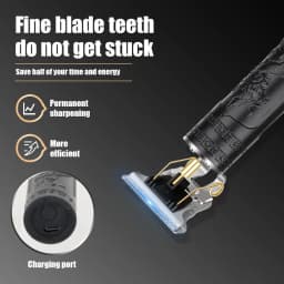 Cordless Hair Clippers for Men, Self Haircut Kit for Men Electric Clippers and shaver Grooming Rechargeable Beard Trimmer with Adjustable Blade & LCD Display Indicator light Hair Cutting Tools for Home use