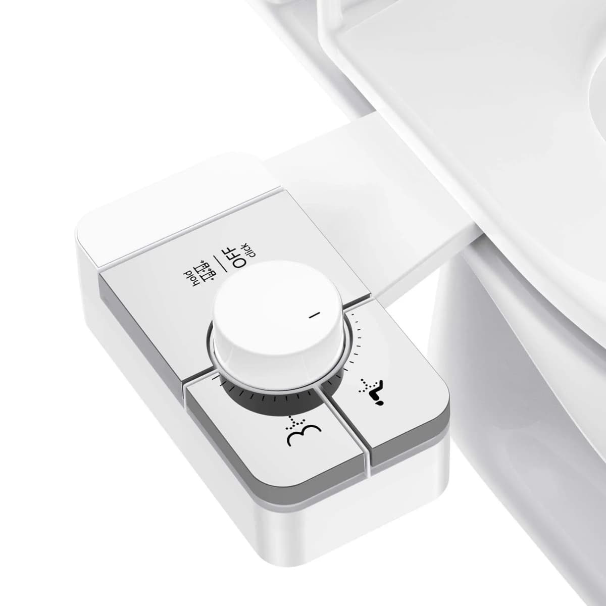 Bidet Attachment for Toilet - Ultra-Slim Self Cleaning Fresh Cold Water Sprayer Bidets for Existing Toilets Seat Baday Beday Badette Bedette with Dual Nozzle for Feminine and Posterior Wash