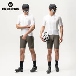 ROCKBROS Summer Cycling Short Sleeve Jersey Lightweight Quick Dry Breathable Sunscreen Jersey High Elastic Men Cycling Clothing