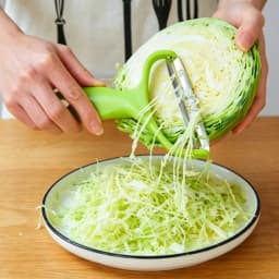 Shimomura Industry Full Veggie Cabbage Peeler, Shredded Cabbage
