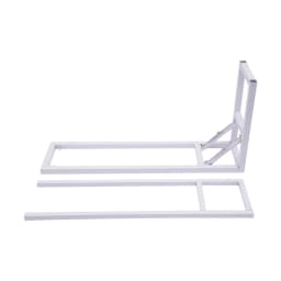 White Flower Arches,Wedding Arch Backdrop Stand, with Foldable Base, Square Balloon Arch Stand for Birthday Party Decor