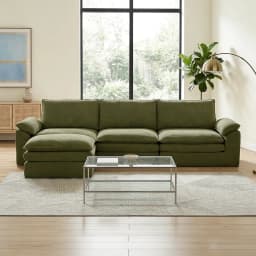 Modern Cloud Modular Sofa Set, Soft Thick Memory Foam, Frameless Couch with Pillows, Easy Assembly for Living Room Bedroom