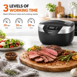 Ultrasonic Meat Tenderizer Automatic Steak Tenderizer Tool Sous Vide Cooking Machine Precision Cooker for Beef Chicken Turkey Fish Pork, Electric Meat Tenderizing Kitchen Appliance with Smart Control for Juicy Tender Meals