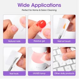 Polygel Slip Solution 473ml Anti Stick Liquid Nail Cleanser Pump Bottle with Nail Brush Professional Nail Extension Gel Remover