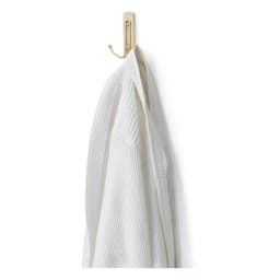 Bath Large Satin Brass Double Hook, Holds 4 lb, Bathroom Organization, 1 Hook
