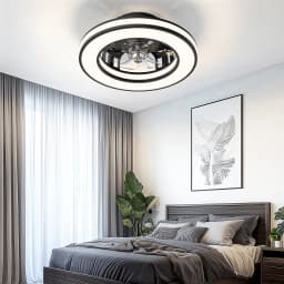 16 Inch LED Ceiling Fan Light with Remote Control Infinite Dimming 6 Levels of Wind Speed Living Room Bedroom Chandelier Fan