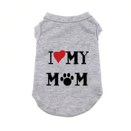1pcs Lovely pet print vest new cat and dog T-shirt summer breathable clothes