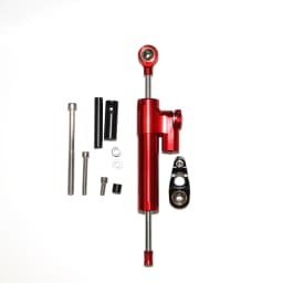 GT08 Electric Scooter Steering Damper Bracket Support Kit, Carbon Fiber Stabilizer Steering Damper Adjustable