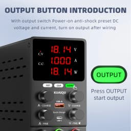 KUAIQU OCP OVP OUTPUT DC Power Supply 12V 24V 30V 10A Laboratory Adjustable Power Supply LED Lighting Sent from US Warehouse