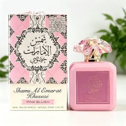ARD AL ZAAFARAN Pink Blush Eau De Parfum 100ML With Original Gift Box Long Lasting Soft Sweet Floral Vanilla Musk Fragrance Women Perfume Matte Pink Square Bottle Crystal Petal Cap Romantic Scent Wedding Anniversary Gift for Ladies