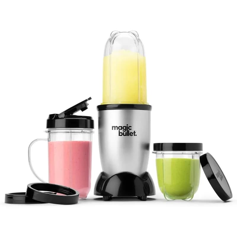 best seller Magic Bullet Blender, Small, Silver, 11 Piece Set Good quality