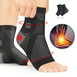 1Pair Compression Socks,Compression Foot Sleeves with Arch And Support,Open-Toe Design Neuropathy Socks