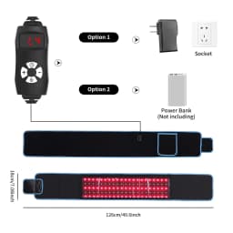 Red Light Belt 660nm 850nm Near Infrared Light Wrap Red Light Device for Body Relaxing Muscle