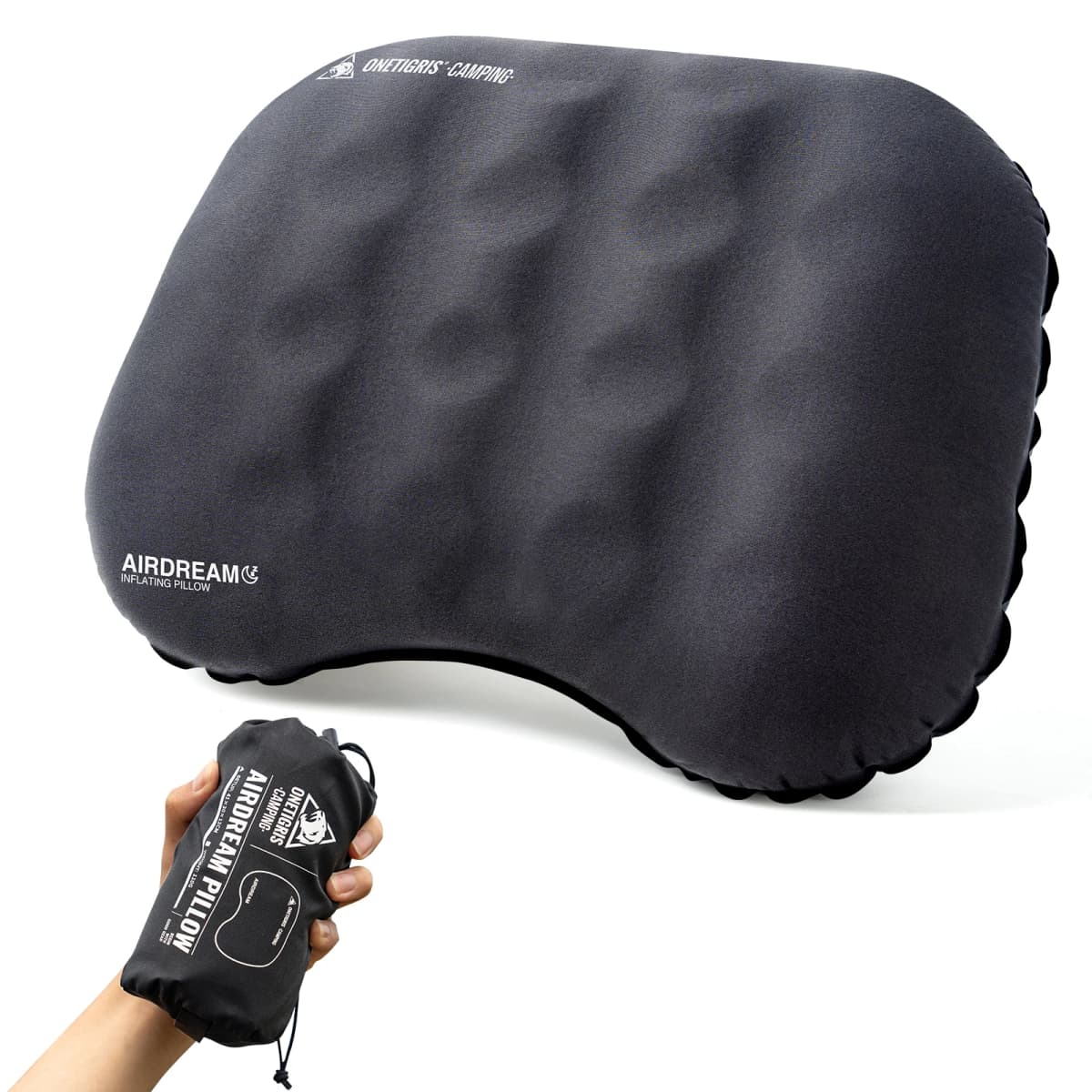 OneTigris Airdream Camping Pillows Ultralight Inflatable Compact Travel Neck Pillow for Backpacking Hiking Camping Supplies