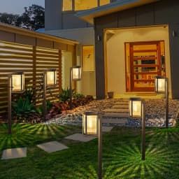 2/6 Pack Solar Pathway Garden Lights Outdoor Waterproof Landscape for Yard Patio Walkway Driveway Decor Solar Lawn Lamp Lighting