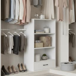 4-Tier Bookcase with Drawer 3 Open Shelves Anti-Toppling Kits Home Office