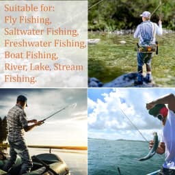 Wooden Frame Fly Fishing Landing Net with Soft Knotless Rubber Mesh, Fish Friendly Catch and Release Net for Trout Bass, Lightweight Wading Tool with Magnetic Release for Angler Gift