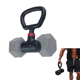 Dumbbell Converter - Convert Dumbbells to Barbell Set and Kettlebell for Home Fitness - Adjustable & Up to 100 lb Capacity Weigh