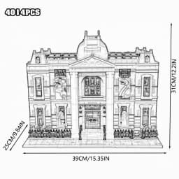 Creative Expert Street View Police Station Building Blocks Pet Store Model Assembly Sets Desk Decor Bricks Toys Gift For Adults