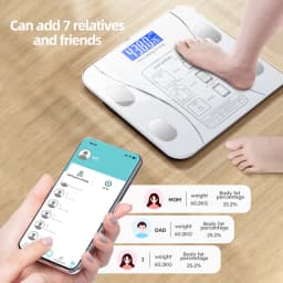 Smart Body Fat Scale Wireless LED Digital Bathroom Weight Scale Body Composition Analyzer Testing Scale