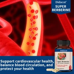Berberine Capsules, with Ceylon Cinnamon, Energy, Heart & Metabolism Support, Balance Blood Sugar Levels