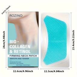 5pcs Bio Collagen Neck Lift Mask Patch, Moisturizing & Brightening Gel, Easily Absorbed, The Appearance Of Wrinkles, Aging And Sagging Light Beige, Make Light Beige Look Smoother And Firmer, Make Light Beige Younger-looking, Neck Mask, Skincare