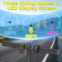 Electric Scooter for Kids, 250W Motor, Max Speed 9 MPH, 6.5" Kick Scooter, 3 Speed Modes, LED Display, Max Load 155LBS