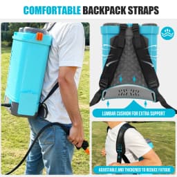 Battery Powered Backpack Sprayer 4 Gallon,100 PSI Electric Garden Sprayer Works with Makita 18V 2.6 Ah Battery,Charger Included