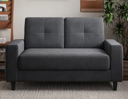 Loveseat Sofa 53" Small Couches for Small Spaces 2 Seater Mini Couch for Bedroom Dark Grey Comfy Modern Love Seat, Customized