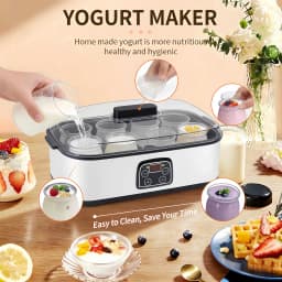 Digital Yogurt Fermenter + 5 Bonus Gadgets: Bottle Opener, Sponge, Towel & More!