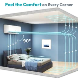 Mini Split AC/Heating System - 12000 BTU Mini Split AC Inverter Heating and Cooling, 19 SEER2 115V/110V Energy, Custom