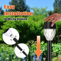 12Pcs Solar-Powered Outdoor New Style Stick Lights, Lawn Lights, Warm Light/White Light Led Lighting, Garden Lights, Path Lights, Suitable for Sidewalks, Patios, Yards, Villa Gardens, and Ground-Inserted Lights