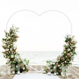 Heart Shape Metal Balloon Arch Frame Wedding Party Decoration Flower Background Stand Backdrop Frame