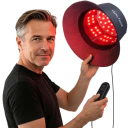 Hello Face T100 With Controller Red light & Near Infrared Therapy for Hair Regrowth Fisherman Hat 660 &850 NM Hair Relax Scalp