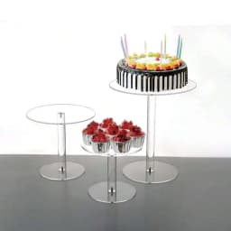 Transparent Acrylic Round Cake Stand, Transparent Cupcake Stand, Dessert Cupcake, Pastry Candy Display Rack, Suitable For Dessert Table, Birthday Party, Wedding Event