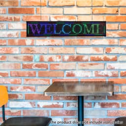 LED Sign, LED Sign Board 40x8 Inch, Colorful Advertising Display, USB U Disk and WiFi Control