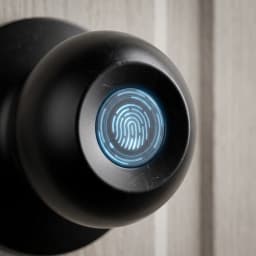 Smart Fingerprint Door Knob Lock Tuya App Control Keyless Entry Smart Lock Temporary Password Unlock Easy Install Round Handle Lock for Bedroom Office Interior Doors