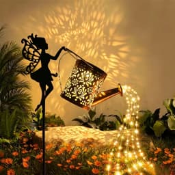 Solar Fairy Watering Can Lights Waterproof, Solar Lights Outdoor Decorative Garden Decor Metal Hanging Lights for Outside Patio Pathway Yard, Christmas Birthday Gardening Gifts