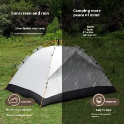 2-3 Person Pop Up Tents Waterproof Windproof Instant Tent for Camping Hiking New